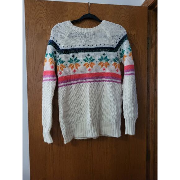 American Eagle Outfitters Jegging Soft Festive Winter Cozy Sweater EUC S - Picture 2 of 4